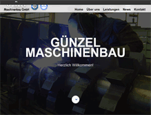 Tablet Screenshot of guenzel-maschinenbau.de